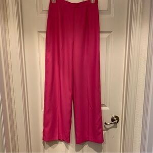 Chic Fuchsia Wide Leg Women's Pants